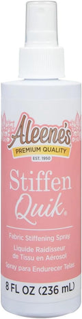 Aleene's 15581 Stiffen-quick Fabric Stiffening Spray (8oz),transparent, 236 ml