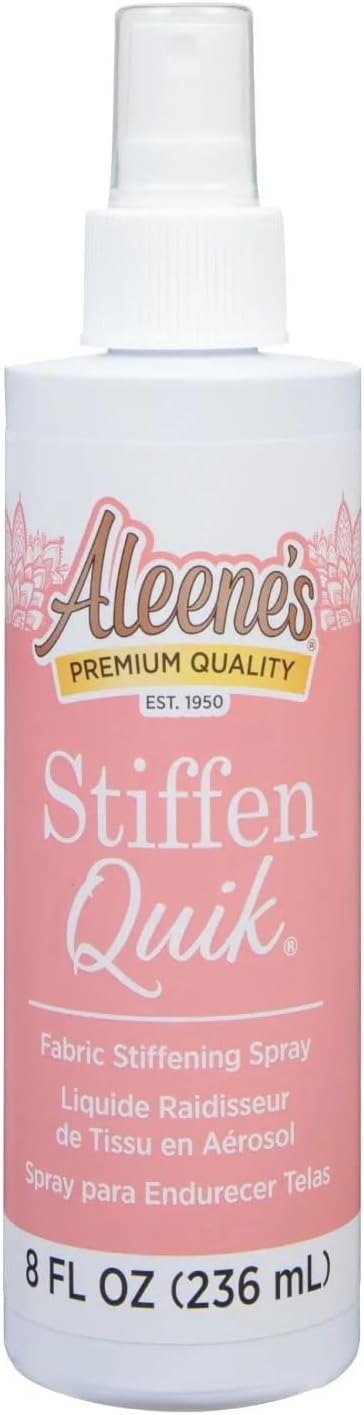 Aleene's 15581 Stiffen-quick Fabric Stiffening Spray (8oz),transparent, 236 ml