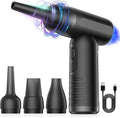 Electric Duster - 4 Gear Adjustable 100000RPM, Cordless Air Blower for Laptop, Keyboard, Electronics