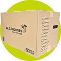 Moving Boxes x 20 Large Strong Cardboard Packing Boxes for Moving House – Ideal for Storage, Moving, and Packing 45.7cm x 28.8cm x 28.8cm with Carry Handles and Room List (20)