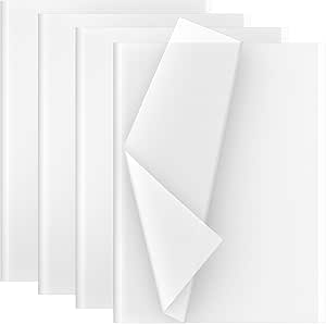 Creavvee White Decoupage Tissue Paper, 60 Sheets, 35 x 50 cm