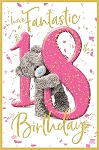 Me to You 18th Birthday Card Tatty Teddy Photo Finish Design - Official Collection