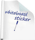 Whiteboard Paper Sticker Roll 44 x 200cm (17.3" X 78.7") DIY Self-Adhesive Dry Erase Paper Film Chalkboard Wallpaper for Home Office School Memo