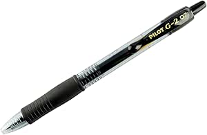Pilot G207 Retractable Gel Rollerball 0.7 mm (Pack of 3) - Black (Package may vary)