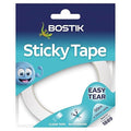 Bostik Sticky Tape Clear - 24mm x 50m - Adhesive Tape - Ideal for Gift Wrapping - Easy Tear - Transparent