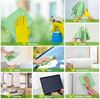 HOMEXCEL Microfiber Cleaning Cloths, Pack of 8, Lint-Free 30×30 cm