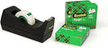 Scotch Desktop Tape Dispenser C38, Black + Scotch MagicTape, 19 mm x 33 m, 3 Rolls -Ideal for School, Home and Office