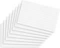 Summit Flash Cards, Revision Cards, 200 Pack Record Cards, 125 x 75 mm Index Cards, White