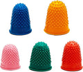 5 Pieces Rubber Thimbles for Finger Tips Protection