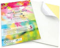 Evergreen Goods Ltd 50 Sheets A4 White Self Adhesive Matte Sticker Paper | Durable Photo Paper for Inkjet and Laser Printers | Sticky Back Printing Sheets Perfect for Customisable Universal Labels