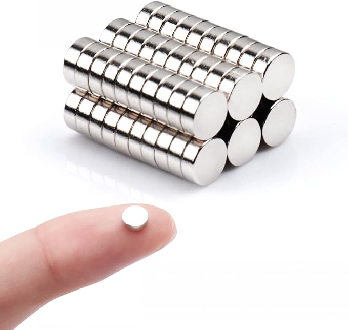 60 Pack Small Magnets for Crafts Mini Tiny Fridge Multi-Use Refrigerator Magnets for Whiteboard Round