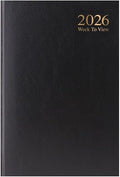 2026 Diary A5 Week to View - Black
