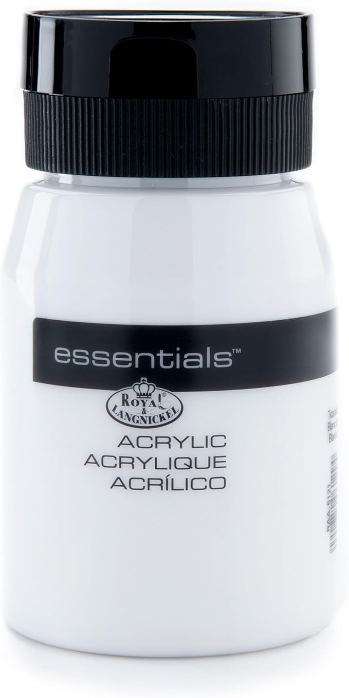 Royal & Langnickel RAA-5121 Essentials 500ml Acrylic Paint - Titanium White