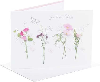 UK Greetings | Birthday Card for Her/Friend | Happy Birthday Gifts | Her, Girls, Women | Floral Design | With Envelope | 133 x 184 mm