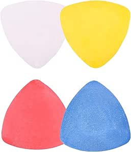 ILLUVA Tailors Sewing Chalk, Triangle Dressmaking Dressmakers Chalk Pencil for Marking Fabric, Pack of 4, 4 Colours