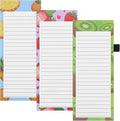 3 Pack Magnetic Shopping List Pad for Fridge, To Do List Pad 180 Sheets Tear off Magnetic Notepad for Fridge with Pen Loop for Shopping, Locker, Filing Cabinet, 21 X 9 cm