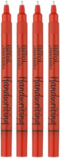 Berol Handwriting Pens (PACK OF 4) BLACK INK