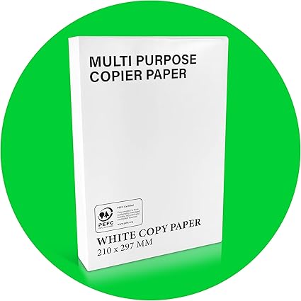 delka Multi-Purpose A4 Printer Paper, 75gsm A4 Paper, 1 Ream, 500 Sheets, White