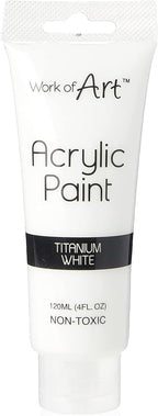 Work of Art 120ml Acrylic Paint - White, 6721