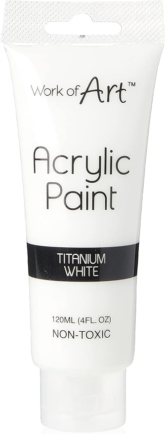 Work of Art 120ml Acrylic Paint - White, 6721