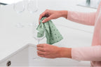 Brabantia Sinkside Microfibre Dish Cloths, Set of 2, Machine Washable, Jade Green