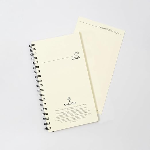 Collins Elite 2025 Diary for Business - Pocket Week to View Planner - Diary Refill - (1165R-25) - Premium Professional Organiser Refill with Luxury Paper