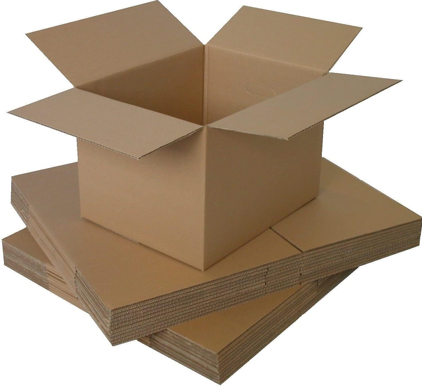 5 x small cardboard mailing packaging boxes - Size 6x4x4", Brown,one size