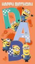 Dad Minions Card, Happy Birthday Card Dad Minions, Despicable Me Dad Birthday Card, Dad Birthday Card