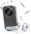 Phomemo Label Maker D30 Bluetooth Label Maker, Mini Label Printer Multiple Templates Font Icon, Portable Inkless Thermal Label Printer for Home, office, kitchen, School, Gray