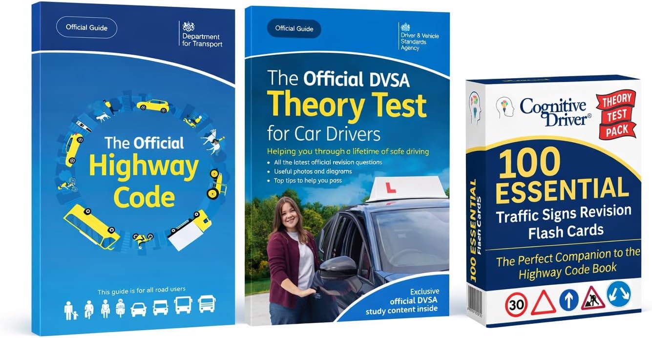 Driving Theory Test 2026 Book Kit | Highway Code, Theory Test for Car Drivers, & Traffic Signs Flash Cards