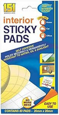 151 Double Sided Sticky Pads (20mm x 20mm 80PC)