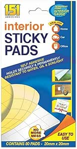 151 Double Sided Sticky Pads (20mm x 20mm 80PC)