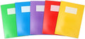 Oxford A4 Exercise Books, 80 Pages, Pack of 5, Assorted Colours, 8 mm Ruled and Margin, Premium