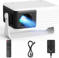 Yoton Y3 Mini Projector 2026 Upgraded Auto Keystone Portable Projector for bedroom, 360° Rotating, 50% Zoom, 1080P Supported, Compatible with iOS/Android/TV Stick/HDMI/USB/TF Card（Black）