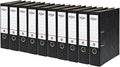 10 x Rexel A4 Lever Arch Files, Black, 500 Sheets Capacity, 75 mm Spine Width, Strong & Durable Paper on Board, Ideal for Filing and Archiving at Home, School and The Office, AZ2115547