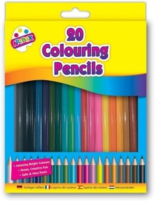 Artbox 20 full size colouring pencils set in 20 assorted colours