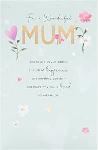 UK Greetings Birthday Card for Mum - Loving Design - Thinking of You Range