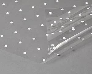 Cellophane Wrap Hamper Florist Film - 800mm x 2 Meters (Supplied in a Folded Sheet) - White Dot | Wrapping Paper & Gift Wrap for Bouquets, Baskets & Hampers