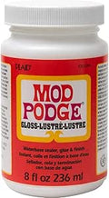 Mod Podge CS11201 8 oz Waterbase Sealer, Glue and Finish, Gloss, White