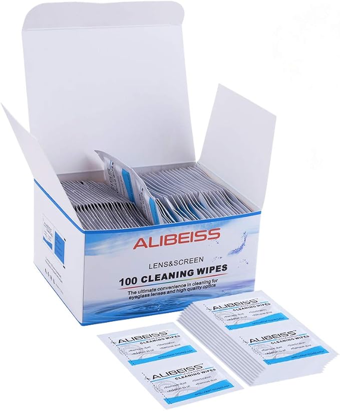 Pre-Moistened Screen Wipes Computer Screen Cleaner for Eyeglasses, Tablets, Camera Lenses, Keyboards,Phone and Other Delicate Surfaces-Pack of 100