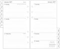 26-27 Middle Year Diary Refill Personal Size, Week on Two Pages, July 2026 - June 2027, Compatible with Filofax Personal Organiser