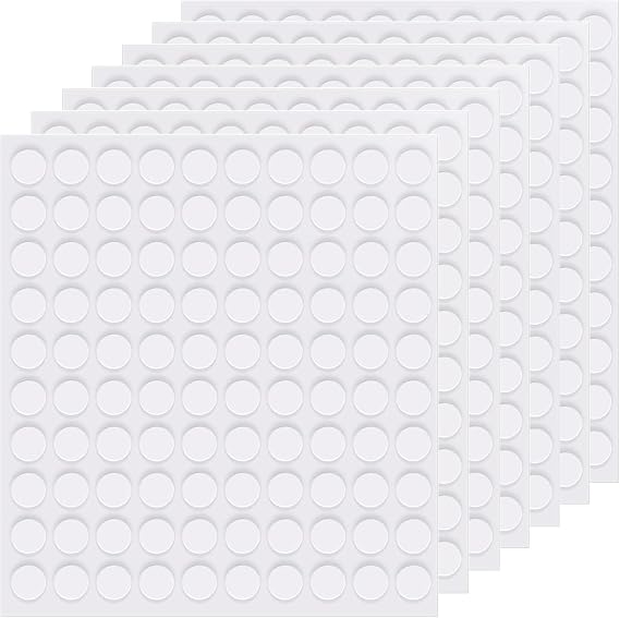 700 Pcs Sticky Dots Double Sided,10MM Round Transparent Double-Sided Tape Double Sided Adhesive Dots for Glass,Multipurpose Sticky Dots for Party Decorations, DIY Art, Home Decoration