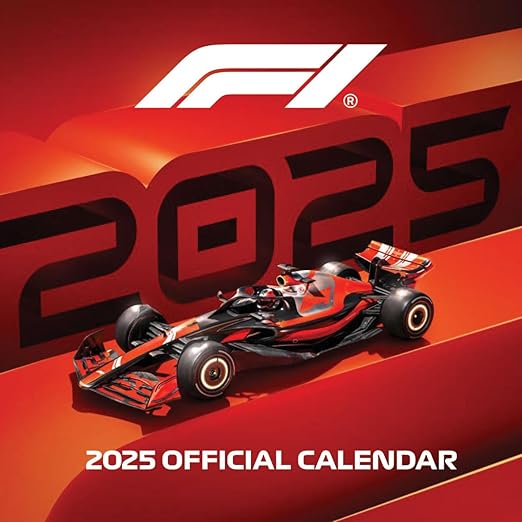 Pyramid International F1 2025 Calendar – Formula 1 Racing, Premium Motorsport Images, 16-Month Planner, Gift for Racing Fans