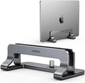 UGREEN Vertical Laptop Stand for Desk Adjustable Laptop Holder Dock Aluminum Desktop Stand, Compatible for MacBook Air Pro, Microsoft Surface(Grey)