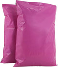 AKAR 19 x 29 Inch Pink Mailing Bags – 10 Pack of Strong Polythene Posting Mail Bags with Aluminium Adhesive Strip –  60 Microns – Easy Seal, XX-Large 48 x 74cm – For Non-Fragile Items
