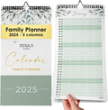 2025 Calendar Family - Family Planner 2025 With 5 Columns - Calendar 2025 as Monthly Planner - Wall Calendar 2025-2025 calendar UK - Calendars 2025 Jan. To Dec. 25 - Monthly Family Calendar 2025
