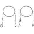 2 Pack 2m Φ2mm Picture Hanging Wire Heavy Duty Kit with Hook and Loop, for Picture, Mirror, Curtain, Hold 40KG