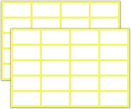 500 Pack, 40 x 20 mm, White Labels Stickers Sticky Labels