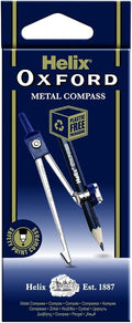 Helix Oxford Metal Compass & Pencil, Navy Blue