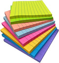 4 x 4 Inches Lined Sticky Notes for Post,8 Bright Colors Self-Stick Notes, 50 Sheets Per Pad, 8 Pads, 400 Sheets Total Visit the KIFZM Store 4.6 4.6 out of 5 stars   (644)